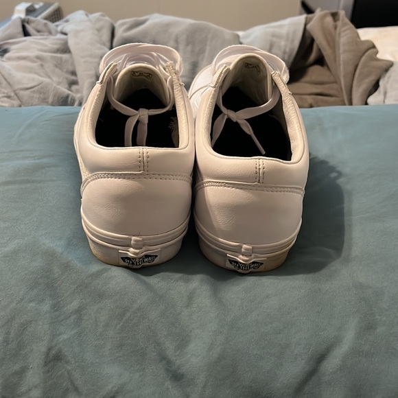 Triple white old Skool vans, size 9.5 - Picture 3 of 3